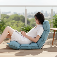 Fauteuil inclinable convertible en canapé-lit à un siège, dossier en éponge de tissu, tatami, pliable et réglable