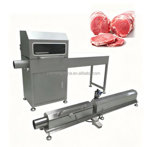 เครื่องขึ้นรูปเนื้อแกะ เนื้อหมู เครื่องบรรจุไส้กรอกเนื้อวัวและเครื่องหนีบไส้กรอก เครื่องบรรจุเนื้อแกะแบบม้วน ประสิทธิภาพสูง - Product Image 1