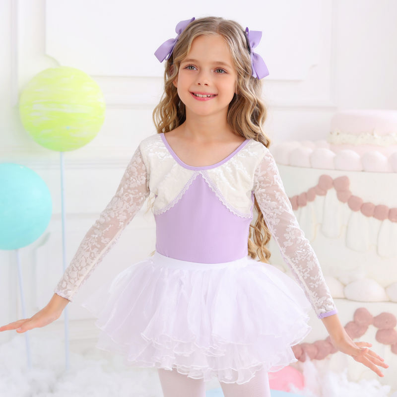 Light purple body dress gauze skirt]