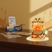 Pour le jeu de cartes Pokémon Booster version coréenne. Support en acrylique pour produits d'anime et de jeux