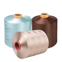 Fil 100% polyester DTY 180D/48F, certifié Oeko-Tex, respectueux de l'environnement, fil teint en anneau de haute qualité pour la broderie
