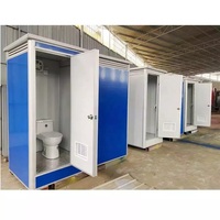 Chine Single Unite Chantier Mobile Extérieur Mobile Portable WC Toilettes Cabine à vendre