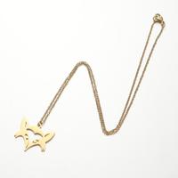 Collier ras du cou en acier inoxydable plaqué or 18 carats avec pendentif abeille creuse et breloque animale, bijoux pour femme, anniversaire, troisième anniversaire