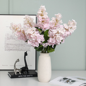 Arrangement de fleurs artificielles en soie Hortensia violet clair Ruilisi pour mariage et décoration intérieure - Product Image 2
