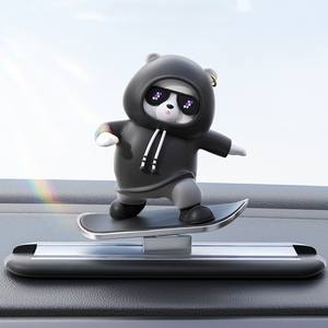 Creative Cartoon Bear Moving Sliding Car Center Console Decoration Doll Toy for <strong>Interior</strong> - Product Image 1