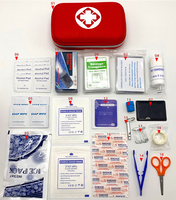 44 pezzi In un Mini pacchetto di emergenza all'aperto Kit di pronto soccorso per viaggi di sopravvivenza In natura selvaggia campeggio borsa medica Kit di emergenza per auto