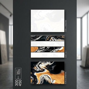กระเบื้องบุผนังเซรามิกสีน้ำตาลลายไม้ธรรมชาติ ขนาด 300x450 มม. ผิวมันเงา สำหรับตกแต่งภายในบ้าน - Product Image 6