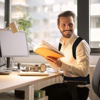 Ceinture de soutien lombaire avec sangle pour le soulagement des maux de dos et le soutien du dos