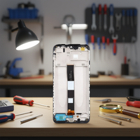 Pantalla Táctil TFT de 6.5 Pulgadas para Redmi 9a 9c 10a, Ensamblaje de Pantalla Completa con Marco para Repuesto o Reparación