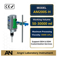 Mezclador Eléctrico de Laboratorio AM300S-H con Control de Precisión y Envío Rápido IP40 para Soluciones Químicas que Garantiza una Mezcla Uniforme