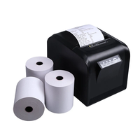 Rouleaux de papier thermique blanc professionnel MX 80x80mm pour TPV et guichets automatiques, 100% pâte de bois, livraison rapide