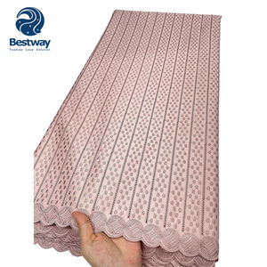 Dentelle Polonaise Bestway 100% Coton, Prix de Gros, Tissus de Dentelle Polonaise Nigériane - Product Image 4