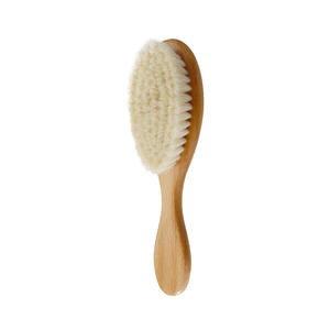 Coffret Professionnel Naturel de Brosses Douces en Poils de Chèvre et Peigne en Bois Écologique pour Bébé, Soin Doux pour Cheveux et Peau de Nouveau-né - Product Image 5