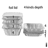 9x13" Aluminum Pans Half Size Steam Table Deep Pans Tin Foil Containers with Foil Lids Chafing Dish Buffet Catering Rec32267f