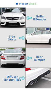 Kit carrosserie complet de haute qualité, pièces de voiture, modification, lifting, mise à niveau C63 pour <span class=keywords><strong>Mercedes</strong></span>-Benz Classe C W204 C200 C260 <span class=keywords><strong>C300</strong></span> - Product Image 5