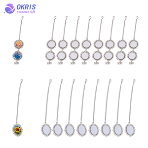 Beliebte Blanko-Sublimations-Metallbrosche, Blumenstrauß-Anhänger und Abzeichen, Persönlicher Hut-/Blumenstrauß-Anhänger für Hochzeit/Abschlussgeschenk/Dekoration - Product Image 3