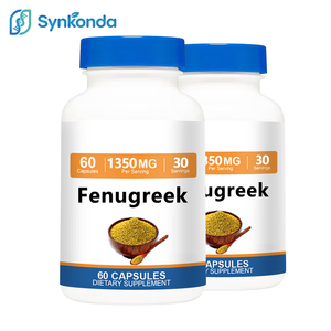 Capsule di semi di fieno greco OEM ODM, integratore energetico <span class=keywords><strong>per</strong></span> <span class=keywords><strong>l</strong></span>'<span class=keywords><strong>allattamento</strong></span>, nutrizione sportiva, 1350mg, 60 capsule. - Product Image 1