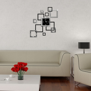 Gương bướm Đồng hồ treo tường nghệ thuật DIY 3D gương Sticker đồng hồ - Product Image 2