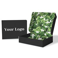 Boîte aux lettres en carton ondulé biodégradable haut de gamme avec logo personnalisé, pelliculage mat, revêtement UV, moderne, luxueuse et écologique pour vêtements