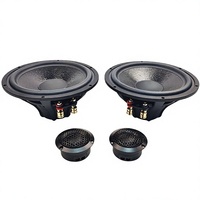 Speaker Mobil X63 6.5 Inch 2-way 4ohm Set Speaker Komponen Bulat untuk Upgrade Audio Mobil Bass Tweeter