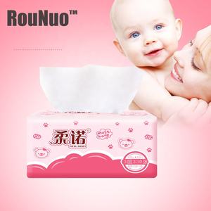 Rounuo caja suave cuidado del bebé Facial tejido alta calidad 100% de pulpa de madera <span class=keywords><strong>2</strong></span> ply - Product Image 5