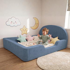 High-Density <b>Foam</b> Adjustable Toddler <b>Sofa</b> <b>Bed</b> Modern Design Eco-Friendly Durable Comfortable Full Size Living School Hospital - Product Image 1
