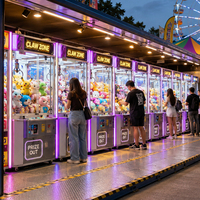 Machine à griffes de type conteneur pour jeux de grue de récompenses d'arcade, solution personnalisée pour centres de divertissement et de loisirs (FEC) commerciaux