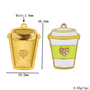 Breloques en émail en acier inoxydable, motifs dessin animé, crème glacée, téléphone, carrousel, pendentifs, accessoires de bijoux DIY, cadeau unisexe - Product Image 2