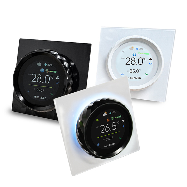 Factory Wholesale Wifi Smart Home Phone Control Electric Heating Temperature Controller Knob Air Conditioning Thermostat