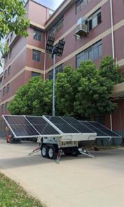 <strong>Solar</strong> <strong>Light</strong> Tower Portable Mobile Trailer <strong>Solar</strong> <strong>System</strong> Mast Hydraulic Lithium Power LED <strong>Lights</strong> - Product Image 3