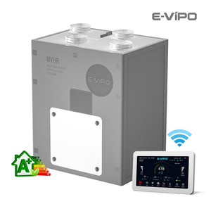 Système de ventilation d'air frais ERV, échangeur d'enthalpie MVHR, économie d'énergie, télécommande, application intelligente WiFi, récupérateur mural - Product Image 3