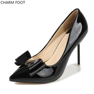 Ultime di modo Dell'arco sexy delle donne confortevole <span class=keywords><strong>stiletto</strong></span> <span class=keywords><strong>scarpe</strong></span> tacchi alti - Product Image 2