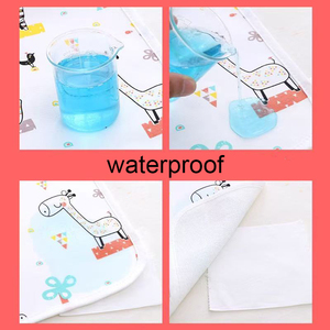 Tapis à langer portables réversibles en <span class=keywords><strong>coton</strong></span> et bambou, respirants, imperméables, absorbants et lavables pour bébés et coussinets d'incontinence – Vente en gros - Product Image 3