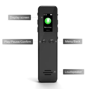 Mini enregistreur vocal numérique en gros avec écran couleur et fonction VOR pour réunions d'affaires et études, enregistrement à une touche, MP3 - Product Image 5