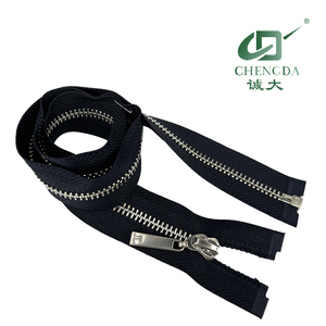 CHENGDA – <span class=keywords><strong>fermeture</strong></span> à glissière en <span class=keywords><strong>métal</strong></span>, extrémité ouverte et fermée, personnalisée, dents dorées brillantes, <span class=keywords><strong>fermeture</strong></span> à glissière en laiton doré pour veste, <span class=keywords><strong>double</strong></span> <span class=keywords><strong>curseur</strong></span> bidirectionnel - Product Image 5