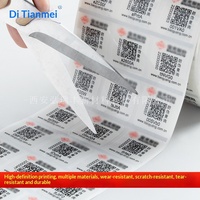 Étiquette de traçabilité par code QR, autocollant adhésif anti-contrefaçon en rouleau, personnalisé pour l'agriculture, l'emballage alimentaire, origine Shaanxi