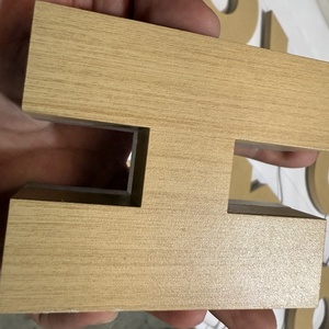 Fabricants de panneaux en bois personnalisé placage de bois rétro-éclairé signe logo signalisation magasin d'affaires signe 3d lettres en bois pour l'extérieur - Product Image 5