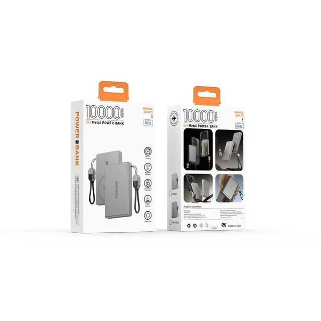 Ultra-thin Magnetic Wireless Power Bank 3C-certified Built-in Stand PD 20W Fast Charging 10 000 MAh Custom logo Available ABS
