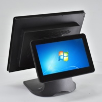Sistema POS Táctil de Doble Pantalla de 17 Pulgadas, 1280*1024, Todo en Uno, Caja Registradora de Escritorio, Terminal POS de Doble Pantalla, Venta al Por Mayor de Fábrica
