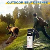 Spray de défense personnel personnalisé avec logo d'ours, puissant, 30 pieds. Gel Rouge Anti-agression pour la randonnée, 470 ml
