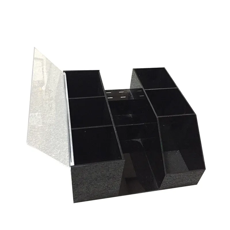 Черный, белый прозрачный мраморный органайзер для ресниц, коробка, акриловая коробка для хранения ресниц