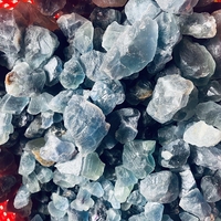 Recién llegados, minerales crudos, rocas, cristal de cuarzo natural, fluorita azul en bruto para artesanía curativa