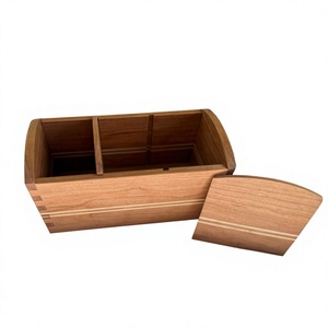 Handmade Modern Wooden <b>Remote</b> Control Organizer Stand with 5-Layer Storage Compartments for Desktop Use - Product Image 4
