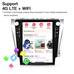 Android 14 Tesla Style <b>Car</b> Radio Stereo for Toyota Camry 2012-2017, Carplay Multimedia Player with GPS Navigation, 4G, DSP, RDS - Product Image 5