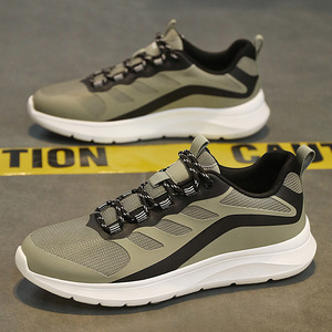Chaussures de sport respirantes en mesh pour hommes, colorées, à lacets, légères, antidérapantes, pour la course à pied et la marche en plein air - Product Image 3