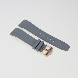 Bracelet de montre SKX007 en caoutchouc vulcanisé de qualité supérieure, couleur grise, 1,8 mm, 2,5 mm, trous de 22 mm, couvre-tête - Product Image 5
