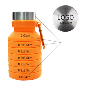Silicone Water <b>Bottle</b> Eco Friendly Outdoor Sports Camping Hiking Sports Collapsible Silicon Water <b>Bottle</b> - Product Image 6