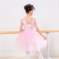 Robes de danse longues pour filles et enfants, de bonne qualité, à faible MOQ, brillantes, violettes, pour la danse classique, vente chaude 2024
