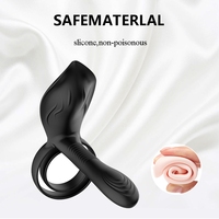 Vibrationsring für Männer mit Elektrischer Fernbedienung, Sperma-Verschluss, Penisring mit 10 Geschwindigkeiten, G-Punkt-Vibrator