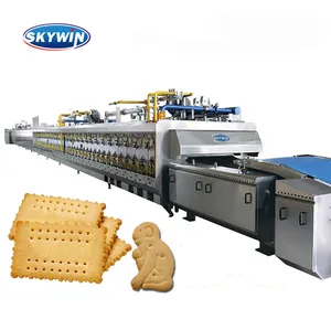 China Quality Soda Cracker Biscuit Production Line for cookie Making Machine with Bakery Oven